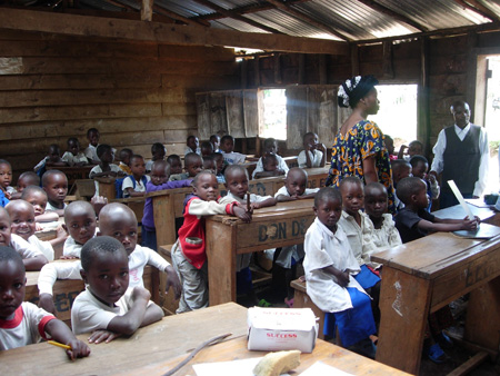 classe d'école en Affrique
