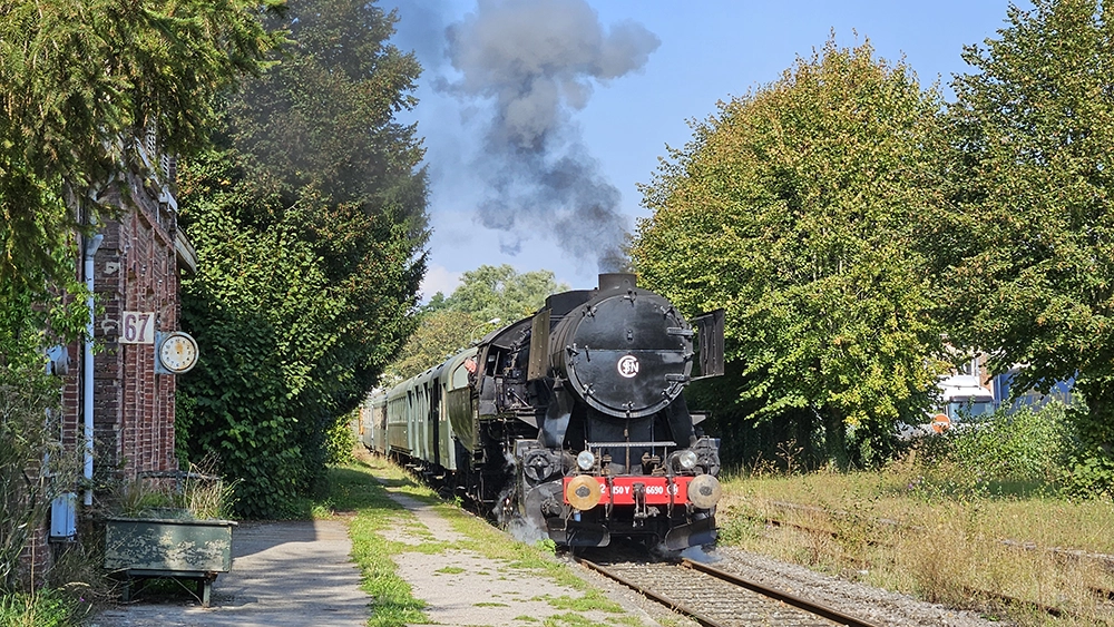 Train vapeur du chemin de fer touristique de la vallée de l'Aa
