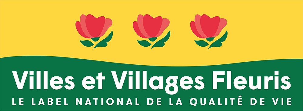 logo villes villages fleuris 3 fleurs
