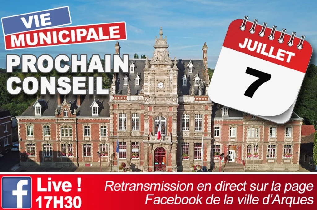 Prochain Conseil Municipal de la ville d'Arques